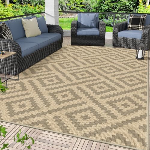 GENIMO Outdoor Rug, Waterproof Plastic Rugs by GENIMO