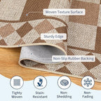 GarveeHome Easy Jute Area Rug 5x7 Washable Rugs - Image 6