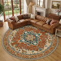 RELEANY Washable Area Rug, Round 10ft by RELEANY