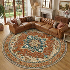 RELEANY Washable Area Rug, Round 10ft by RELEANY