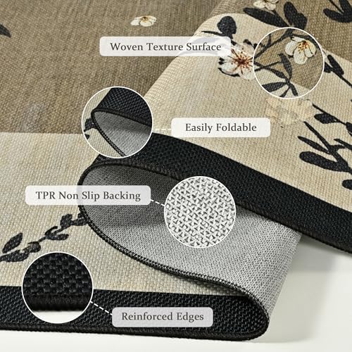 Easy Jute Outdoor Rug, Washable 3x5 Front Door Mat - Image 7