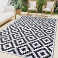 Smiry Outdoor Rug 10x14 ft Waterproof Reversible Boho Mat by Smiry