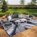 GENIMO Outdoor Rug, Waterproof Plastic Rugs 10'x14' - Image 4