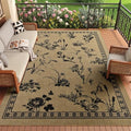 Easy Jute Outdoor Rug, Washable 4x6 Front Door Mat by FALARKLLC