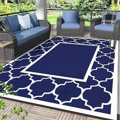 GENIMO Outdoor Rug, Waterproof Plastic Rugs by GENIMO