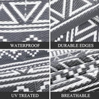 GlowSol 6x9 Outdoor Rug Waterproof Carpet - Image 4