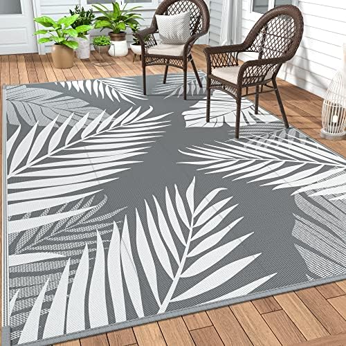 GENIMO Outdoor Rug, Waterproof Plastic Rugs 10'x14' by GENIMO