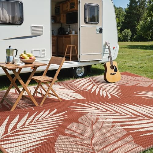 GENIMO Outdoor Rug, Waterproof Plastic Rugs 10'x14' - Image 3