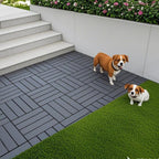 44-Pack Interlocking PP Deck Tiles, All-Weather Anti-Slip Patio Tiles - Image 5