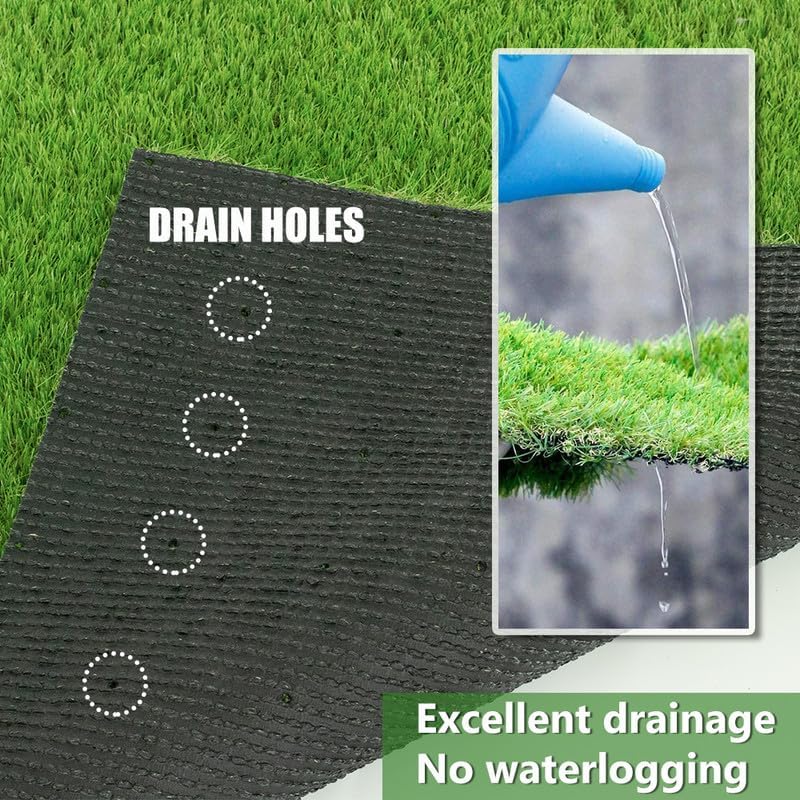 0.8 Inch Grass Height Artificial Grass 6FT x 27FT Customizable Flame Retardant - Image 4