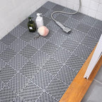 SOUJOY 12 Pieces Modular Interlocking Cushion, 11.6" x 11.6" Rubber Floor Tiles - Image 5