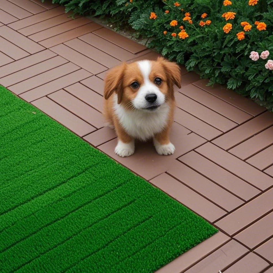 Interlocking Deck Tiles, Weather-Resistant Outdoor Flooring Patio Decking Tiles - Image 3