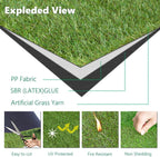 0.8 Inch Grass Height Artificial Grass 10FT x 38FT Customizable Flame Retardant - Image 5