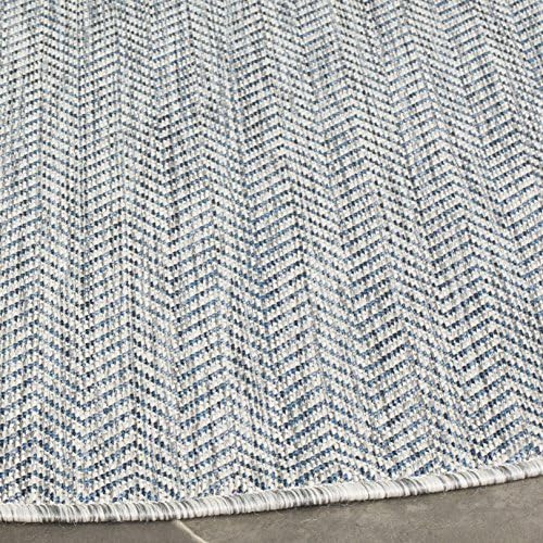 SAFAVIEH Outdoor Round Rug 6'7" - Image 4