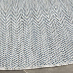SAFAVIEH Outdoor Round Rug 6'7" - Image 4