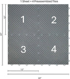 SnapLock DuraGrid 12"x12" Interlocking Deck Tiles, 40 Pack - Image 2