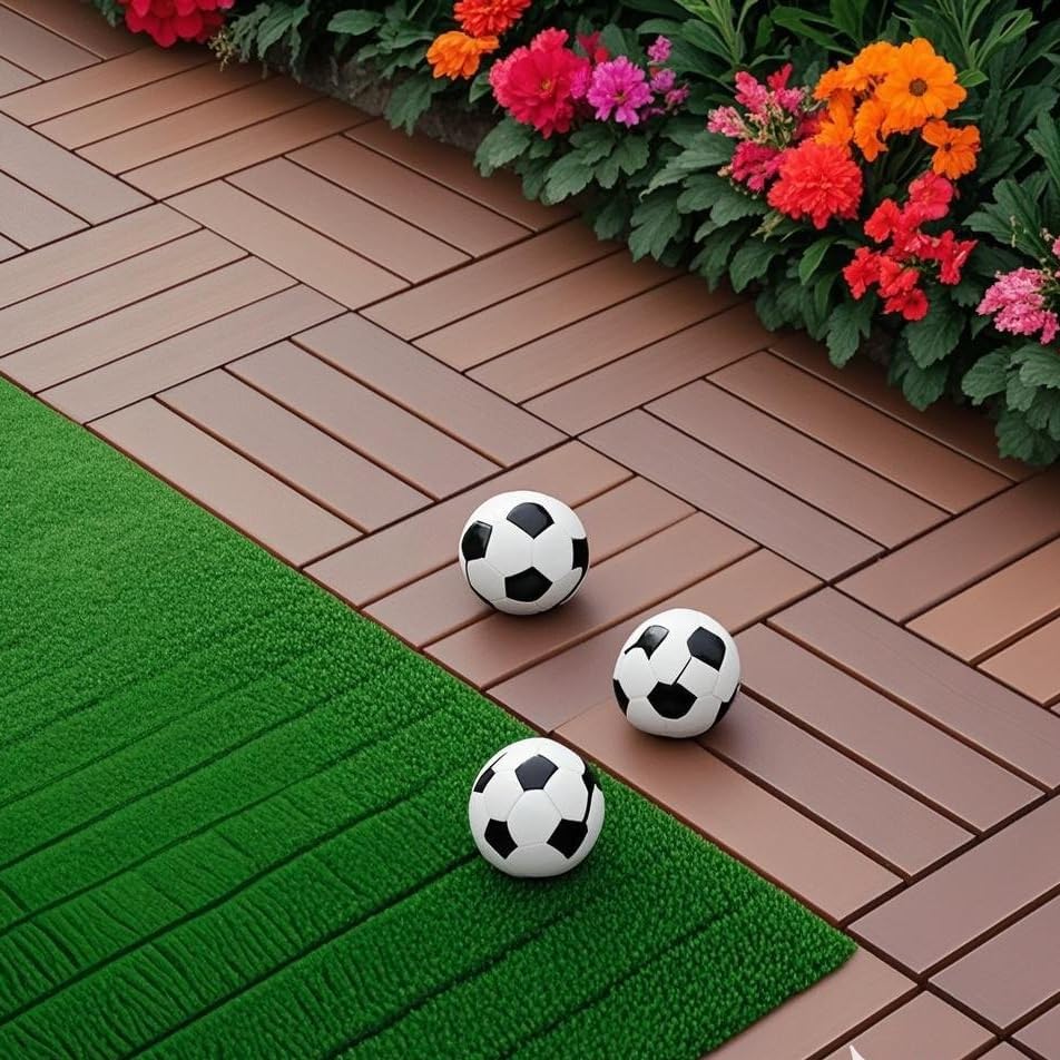 Interlocking Deck Tiles, Weather-Resistant Outdoor Flooring Patio Decking Tiles - Image 5