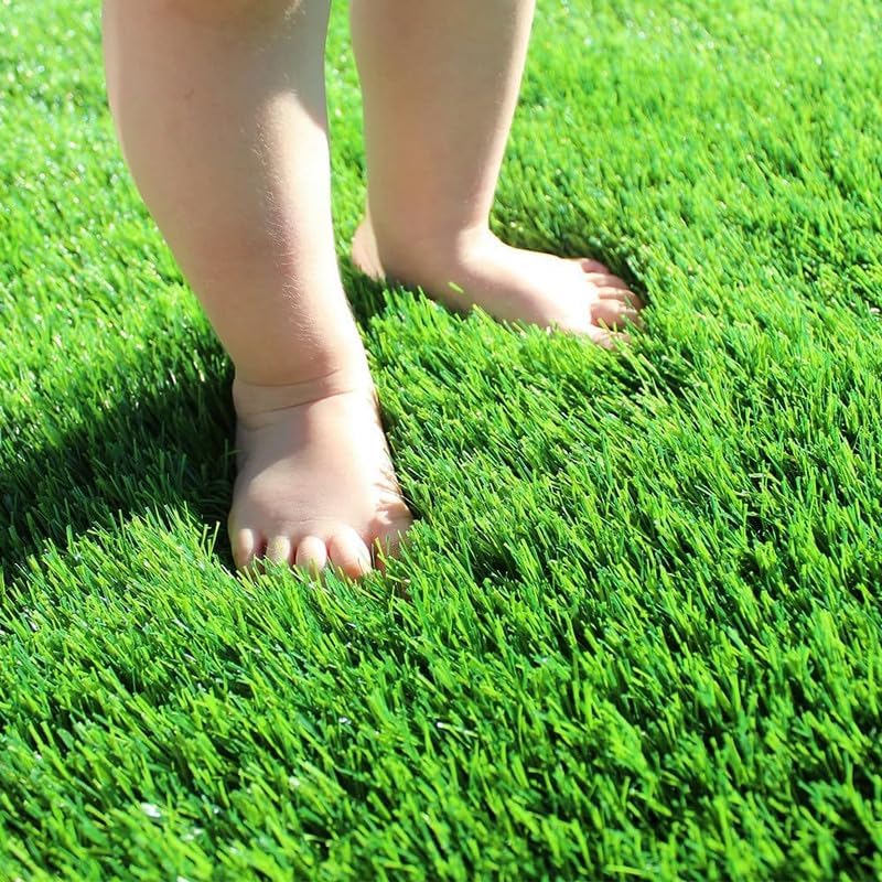 Fas Home Artificial Grass Turf 15FTx43FT, 1.38" Pile Height Realistic Synthetic by WelcometoFasward